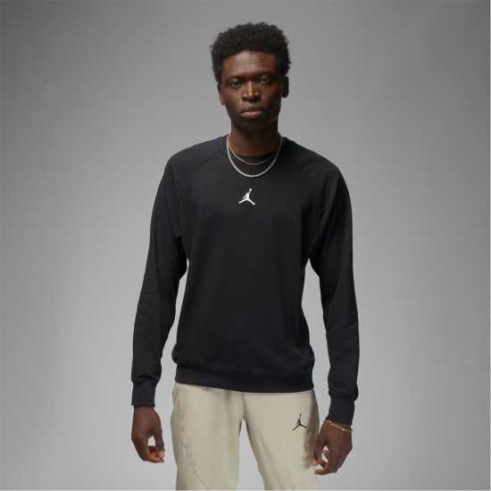 Air Jordan Dri-FIT Sport Crossover Men's Fleece Pullover Black - Мъжко облекло за едри хора