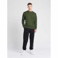 Jack Wills Belvue Crew Sweatshirt Зелено Комбу Мъжко облекло за едри хора