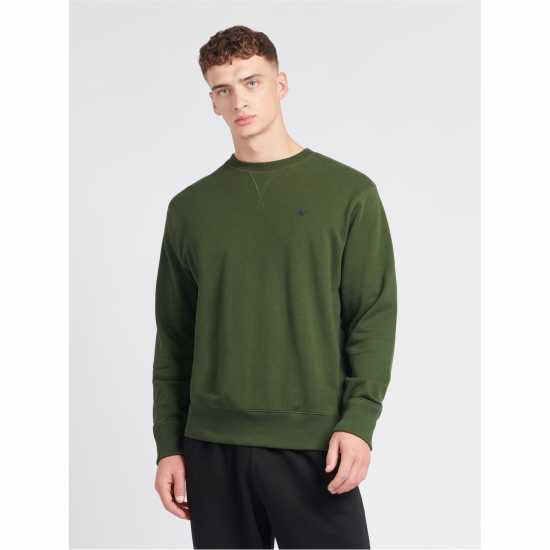 Jack Wills Belvue Crew Sweatshirt Зелено Комбу Мъжко облекло за едри хора