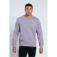 Jack Wills Belvue Crew Sweatshirt Лилава пепел Мъжки горнища на анцуг