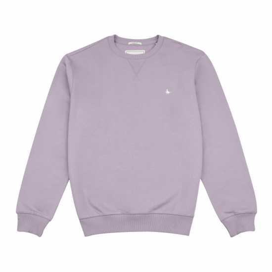 Jack Wills Belvue Crew Sweatshirt Лилава пепел Мъжки горнища на анцуг