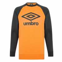 Umbro Raglan Sweat Men's Orange/Blue Мъжко облекло за едри хора