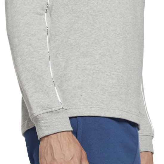 Reebok Мъжки Пуловер Sweater Mens Сива Хизър Мъжки горнища на анцуг