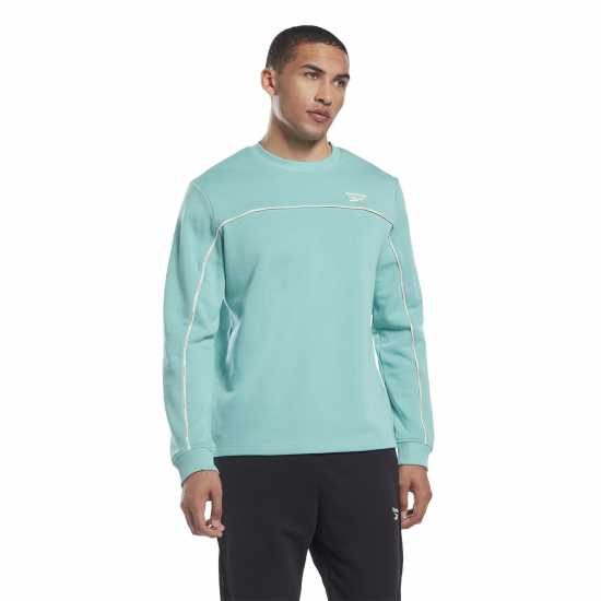 Reebok Мъжки Пуловер Sweater Mens SC Синьо Мъжки горнища на анцуг