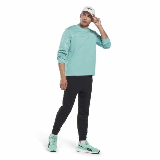 Reebok Мъжки Пуловер Sweater Mens SC Синьо Мъжки горнища на анцуг