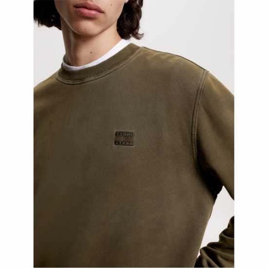 Tommy Jeans Tjm Reg Tonal Badge Cneck Зелен MR1 