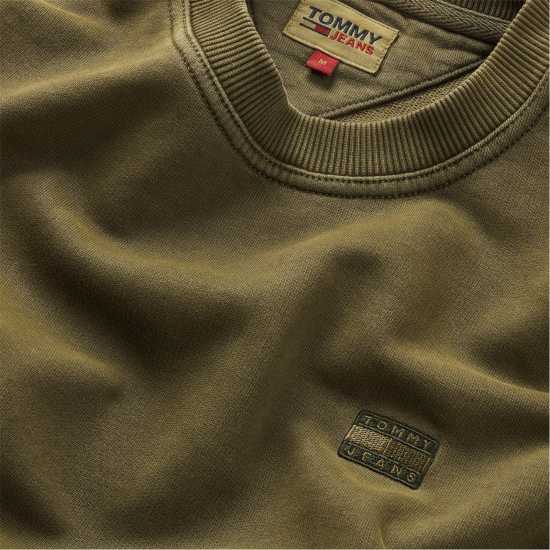 Tommy Jeans Tjm Reg Tonal Badge Cneck Зелен MR1 