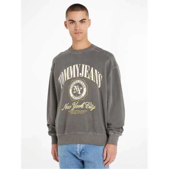 Tommy Jeans Tjm Boxy Luxe Varsity Crew  