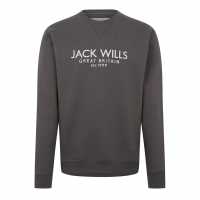 Jack Wills Belvue Logo Sweatshirt Сланина Мъжки горнища на анцуг