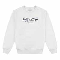 Блуза Обло Деколте Jack Wills Belvue Graphic Logo Crew Neck Sweatshirt  Мъжко облекло за едри хора