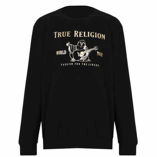 True Religion Buddha Sweatshirt Черно/Злато 