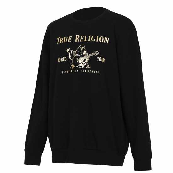 True Religion Buddha Sweatshirt Черно/Злато 