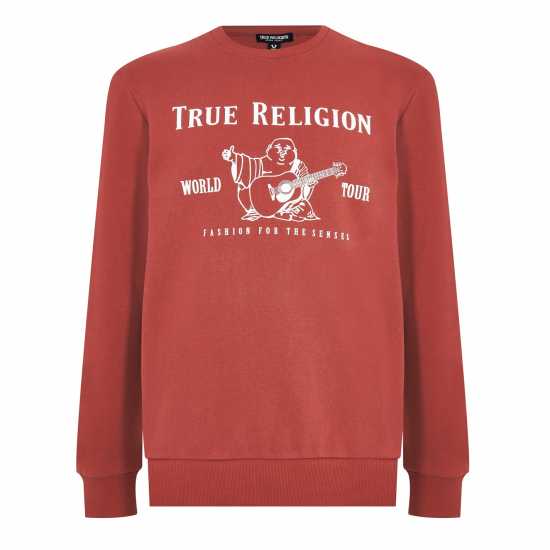 True Religion Buddha Sweatshirt Крава кожа 