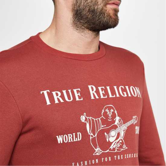 True Religion Buddha Sweatshirt Крава кожа 