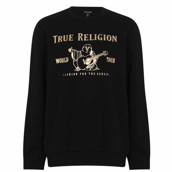 True Religion Buddha Sweatshirt Черно/Злато 