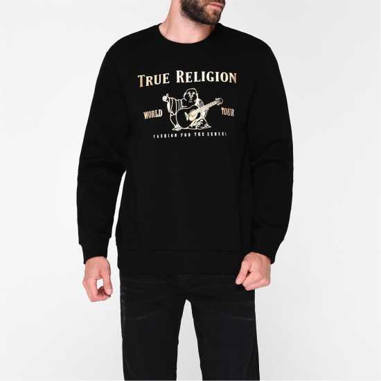 True Religion Buddha Sweatshirt Черно/Злато 