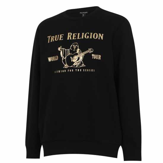 True Religion Buddha Sweatshirt Черно/Злато 