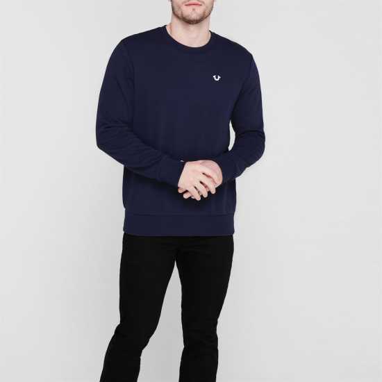 True Religion Horseshoe Sweatshirt Морска синьо 