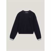 Tommy Hilfiger Блуза С Обло Деколте Monotype Tape Crew Neck Jumper Junior