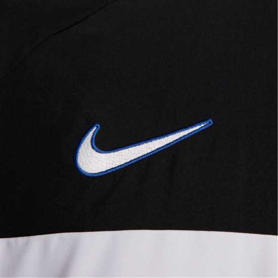 Nike Academy Men's Dri-FIT Crew Global Football Top Черно/Синьо Мъжко облекло за едри хора