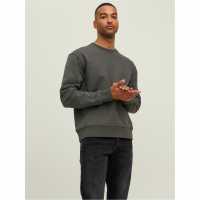 Мъжка Блуза Обло Деколте Jack And Jones Dandy Basic Crew Sweatshirt Mens Торф Мъжки горнища на анцуг