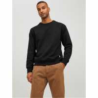 Мъжка Блуза Обло Деколте Jack And Jones Dandy Basic Crew Sweatshirt Mens Черно Мъжки горнища на анцуг