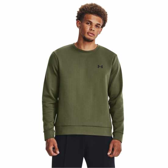 Under Armour Мъжка Блуза Полар Unstoppable Fleece Sweatshirt Mens Зелено Мъжко облекло за едри хора