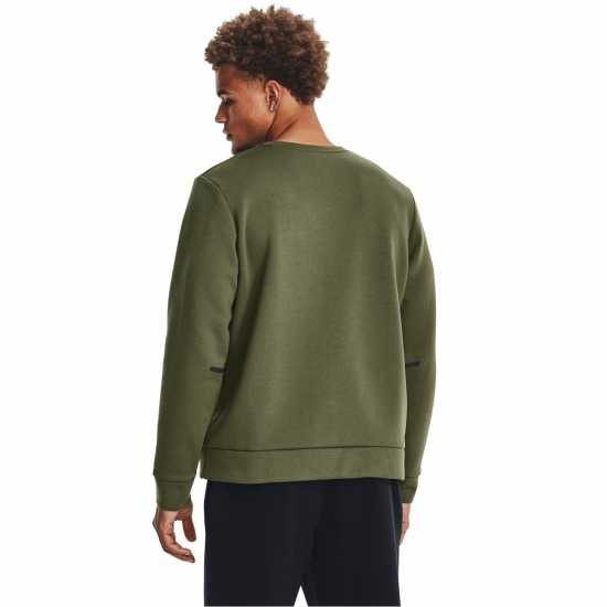 Under Armour Мъжка Блуза Полар Unstoppable Fleece Sweatshirt Mens Зелено Мъжко облекло за едри хора