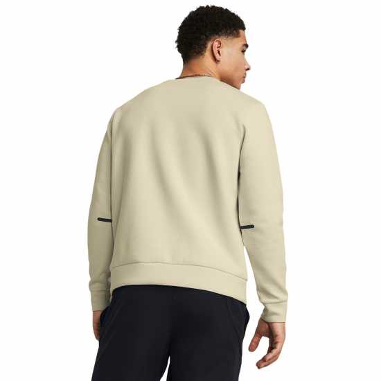 Under Armour Мъжка Блуза Полар Unstoppable Fleece Sweatshirt Mens Силт/Черно Мъжко облекло за едри хора