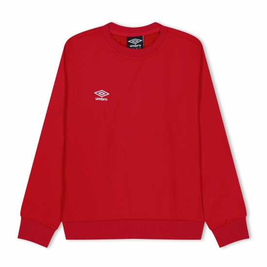 Umbro Club Essential Polo Sweater Juniors Оранжево-червено Детски горнища и пуловери