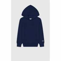 Champion Tonal Hoodie Logo Junior Морска синьо Детски горнища и пуловери