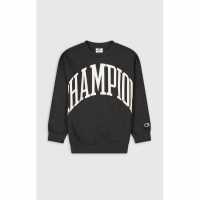 Champion B Crewneck Jn99 Black Детски горнища и пуловери