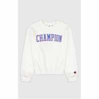 Champion G Crewneck Jn99 White Детски горнища и пуловери