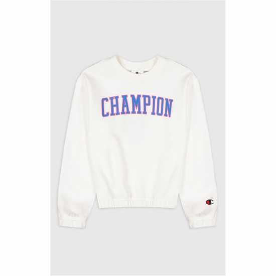 Champion G Crewneck Jn99 White Детски горнища и пуловери