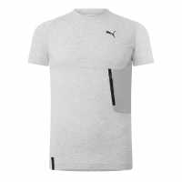 Puma Pocket Tee Светло сиво Дрехи за мъже от Puma