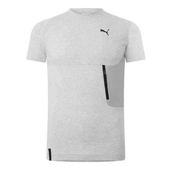 Puma Pocket Tee Светло сиво Дрехи за мъже от Puma