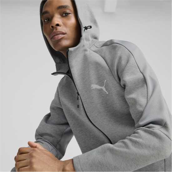 Puma Full-Zip Hoodie Dk Сива Хизър Мъжки полар