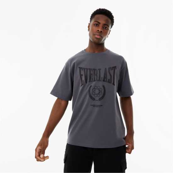 Мъжка Риза Everlast Laurel Wreath Logo T-Shirt Mens Акула Сиво Мъжки ризи