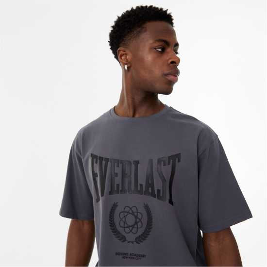 Мъжка Риза Everlast Laurel Wreath Logo T-Shirt Mens Акула Сиво Мъжки ризи