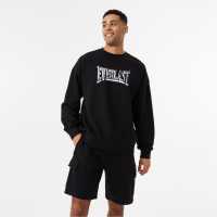 Мъжка Риза Everlast Camo Logo Sweatshirt Mens Черно Мъжко облекло за едри хора