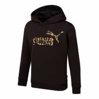 Puma Relaxed Leo Hoodie G Черно Животно Детски суитчъри и блузи с качулки