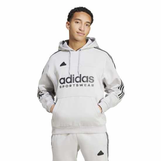 Adidas House Of Tiro Fleece Hoodie Mens Сиво Две/Черно 