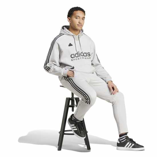 Adidas House Of Tiro Fleece Hoodie Mens Сиво Две/Черно 