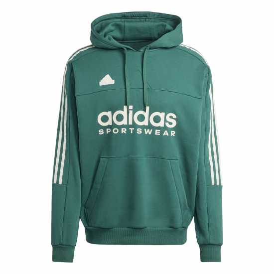 Adidas House Of Tiro Fleece Hoodie Mens Зелено/Алуминий 