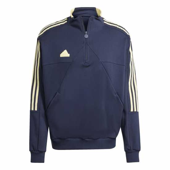 Adidas Мъжко Спортно Горнище House Of Tiro Fleece Half-Zip Track Jacket Mens Легендарна чернина 