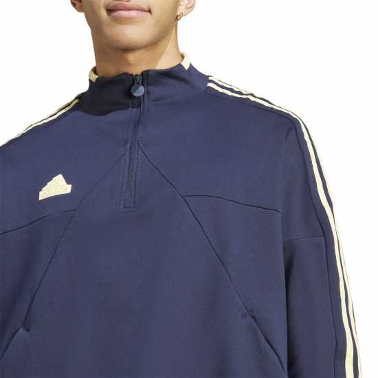 Adidas Мъжко Спортно Горнище House Of Tiro Fleece Half-Zip Track Jacket Mens Легендарна чернина 