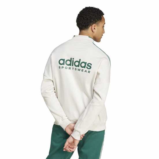 Adidas Мъжко Спортно Горнище House Of Tiro Fleece Half-Zip Track Jacket Mens Алуминий/Зелен 