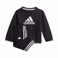 Adidas Infants Bos Jog French Terry Set Черно/Бяло 