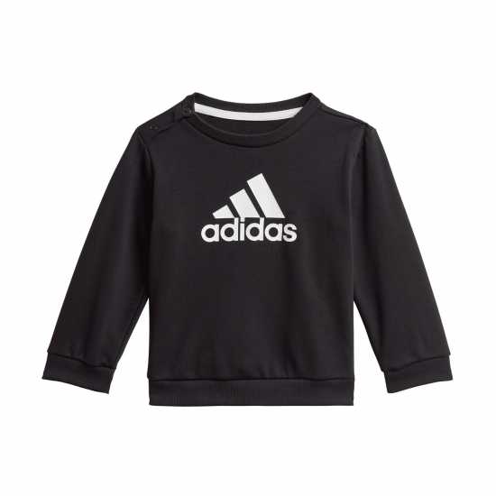 Adidas Infants Bos Jog French Terry Set Черно/Бяло 