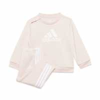 Adidas Infants Bos Jog French Terry Set Розово/Бяло 